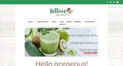Desktop Screenshot of lettucebehealthy.net