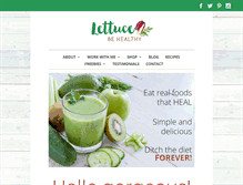 Tablet Screenshot of lettucebehealthy.net